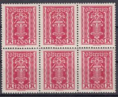 Austria 1922 Mi#392 Mint Never Hinged Piece Of Six - Unused Stamps