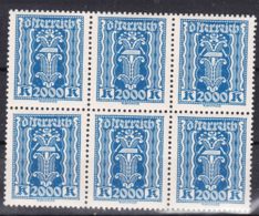 Austria 1922 Mi#395 Mint Never Hinged Piece Of Six - Ongebruikt