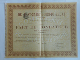 PORT SAINT LOUIS Du RHONE 1880          Place Vendome PARIS - Sonstige