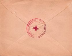LAC 1944 - Cachet CROIX ROUGE FRANCAISE - Courriers Et Transmissions & Cachet PARIS 23 Sur Timbre Pétain - Rotes Kreuz