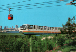 ! Modern Postcard, Singapur, Singapore, Mono Railway, Monorail, Sentosa, Seilbahn - Singapur