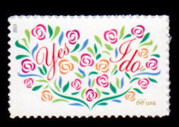 USA, 2013, Scott #4765, Yes, I Do, Wedding Flowers, Single (66c), MNH, VF - Unused Stamps