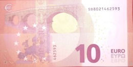 EURO ITALIEN(SB) 10 Euros S002, DRAGHI, UNCIRCULATED - 10 Euro