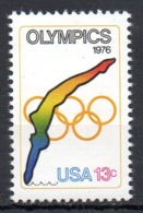 USA. N°1140 De 1976. Plongeon. - Duiken