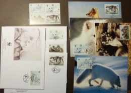 Finland Soumi 1993 Mi 1202-1205 MNH WWF WOLVES  Maxi Card FDC MNH ** #cover 4927 - Lots & Serien