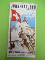 Dépliant SUISSE 4 Volets X 2/Kleine Scheidegg/Oberland Bernois/Panorama Jungfraugebeit/Interlaken/Vers 1940-1960  PGC395 - Dépliants Turistici