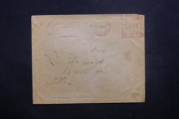 ISRAËL - Affranchissement Mécanique De Jérusalem Sur Enveloppe En 1952 Pour Haïfa - L 42927 - Covers & Documents