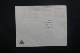 ISRAËL - Affranchissement Mécanique De Haïfa Sur Enveloppe En 1953 - L 42942 - Covers & Documents
