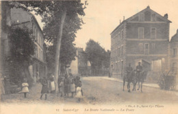 78-SAINT-CYR-L'ECOLE- LA ROUTE NATIONALE , LA POSTES - St. Cyr L'Ecole