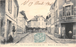 78-VILLEPREUX-VUE D'UNE PARTIE DE LA ROUTE 161 , MAISON DU BUREAU DE POSTE - Villepreux