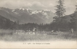 SCHWEIZ CHAMPEX Ca. 1910, Ungebr. S/w AK "Lac Champex Et Le Combin" (Jullien Frères, Phot. Editeurs, Genève - J.J. 2455) - VS Valais