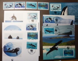 WWF Sao S. St. Tome & Principe Killer Whale Wale Schwertwal Orcin Orca Orques 1992 Maxi Card FDC MNH ** #cover 4935 - Lots & Serien