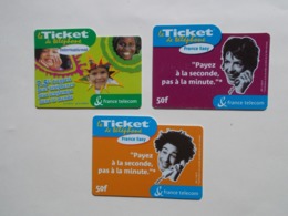 Lot 3 Tickets FRANCE TELECOM (TC 7/8) - Otros & Sin Clasificación