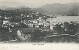 SCHWEIZ LUGANO-PARADISO 1910 Ungebr. S/w AK "Lugano-Paradiso" (Phototypie Co., Neuchâtel - Nr. 10392), Sehr Gute ErHaltu - TI Tessin