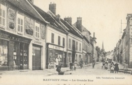 CARTE POSTALE ORIGINALE ANCIENNE : RANTIGNY LA GRANDE RUE  ANIMEE  OISE (60) - Rantigny