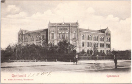 GREIFSWALD Vor Pommern Gymnasium Belebt 1.1.1907 Gelaufen - Greifswald