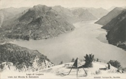 SCHWEIZ LUGANO 1910 Ungebr. S/w AK "Lago Di Lugano Visto Dal Monte S. Salvatore" (Phototypie Co., Neuchâtel - Nr. 10503) - TI Tessin