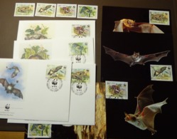 WWF 1989 Bulgarien Bulgaria Fledermäuse Bats  Maxi Card FDC MNH ** #cover 4956 - Collections, Lots & Series