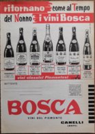 1963  - Vini Del Piemonte BOSCA -  1 Pag. Pubblicità  Cm. 13x18 - Wine