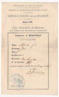 REALVILLE (Tarn Et Garonne) - Bureau De Bienfaisance - Service Médical De Charité -  Service Médical Gratuit 1868 - Historical Documents