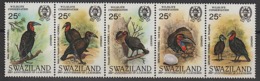 SWAZILAND Audubon,birds,vogels,vögel,oiseaux,pajaros,uccelli,aves, Yvert N°477/81 MNH, ** - Autres & Non Classés