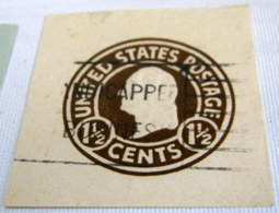 United States Printed Postage Fragment Washington 1½c - Sonstige & Ohne Zuordnung