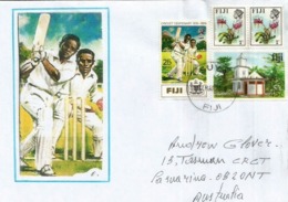 Cricket Centenary FIJI ISLANDS, Letter Sent To Australia - Fiji (1970-...)