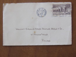 Ireland 1930 Cover Baile Atha To England - Hydroelectric Station - Cartas