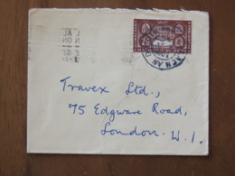 Ireland 1950 Cover To England - Leinster House Dublin - Philatelic Exhibition Slogan - Storia Postale