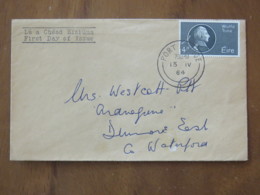 Ireland 1964 FDC Cover To England - Theobald Wolfe Tone - Covers & Documents