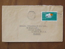 Ireland 1966 Cover Baile Atha To England - Lives Lost In Fight For Independence - Storia Postale