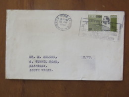 Ireland 1966 Cover Baile Atha To England - Patrick Henry Pearse - Bank Slogan - Lettres & Documents