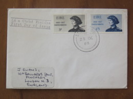 Ireland 1968 FDC Cover To England - Countess Markievicz - Cartas & Documentos