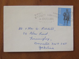 Ireland 1974 Cover Baile Atha To England - Edmund Burke - Fleas Dublin Slogan - Briefe U. Dokumente