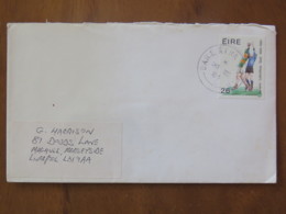 Ireland 1984 Cover Baile Atha To England - Gaelic Athletic Assoc. - Soccer Football - Brieven En Documenten