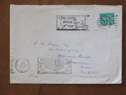 Ireland 1982 Cover Baile Atha To England - Dog - Bank Slogan - 2 Different Slogans - Covers & Documents