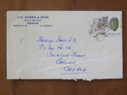 Ireland 1984 Cover Moville To England - Local Tree - Storia Postale