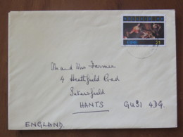 Ireland 1986 Cover To England - Christmas Painting - Lettres & Documents