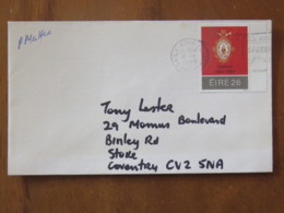 Ireland 1990 Cover Baile Atha To England - Mayoral City Of Galway - Lettres & Documents
