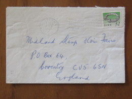 Ireland 1993 Cover Ros Comain To England - Collar - Covers & Documents