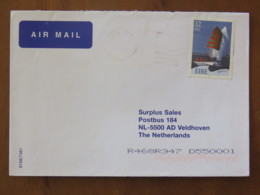 Ireland 2001 Cover To Holland - Sailboats - Boat - Storia Postale