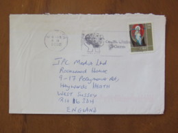 Ireland 2002 Cover To England - Christmas - Lettres & Documents