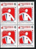 MACEDONIA 2006 Red Cross Week Tax Block Of 4 MNH / **.  Michel 137 - Macedonia Del Norte