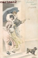 ILLUSTRATEUR WICHERA M.M. VIENNE  FEMME AU CHAPEAU JOYEAUX-NOEL VIENNOISE 1900 - Wichera