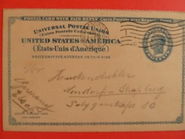 POSTAL CARD WITH PAID REPLY - Sonstige & Ohne Zuordnung