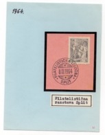 1964 FNR YUGOSLAVIA, CROATIA, SPLIT, 1 DINAR STAMP, SPECIAL CANCELATION, PHILATELIST EXHIBITION SPLIT - Used Stamps