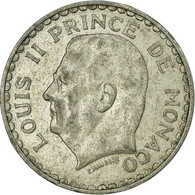 Monnaie, Monaco, Louis II, 5 Francs, 1945, Poissy, TTB, Aluminium - 1922-1949 Louis II