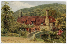 ARTIST : A.R. QUINTON - THE BRIDGE, ALLERFORD, NEAR PORLOCK / ADDRESS - BRISTOL, LANGFORD, STOCK LANE, BOX VILLA - Quinton, AR