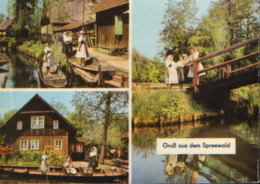 Germany - Postcard Used Written 1971 - Spreewald - Images From The City - 2/scans - Luebben (Spreewald)