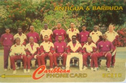 222CATA 1996 West Indies Cricket Team EC$10 Small Size C/n - Antigua Et Barbuda